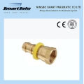 Reusable Braided Hose Brass Push-on Union Pneumatic Barb Pipe Fittings